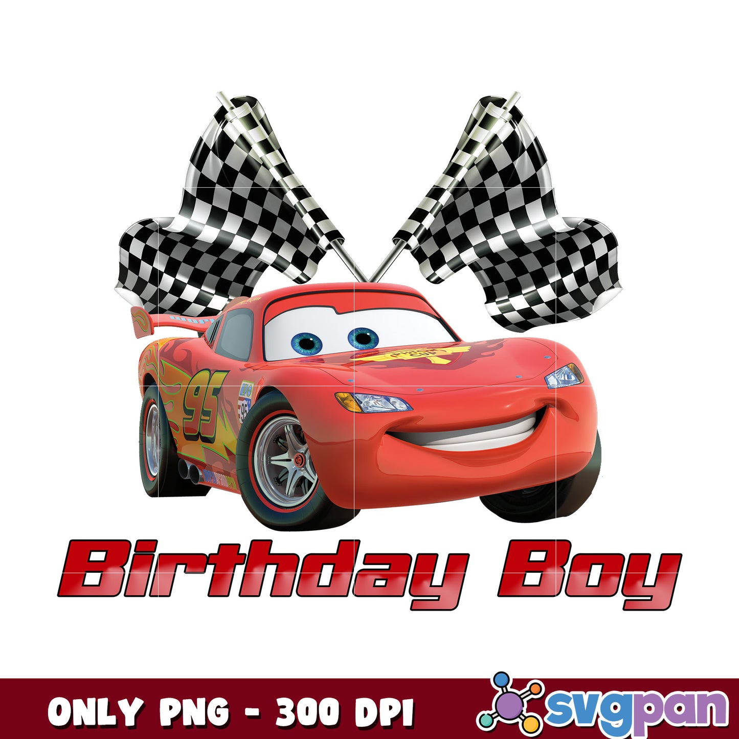 Disney car birthday boy png, mcqueen lightning png, disney car png