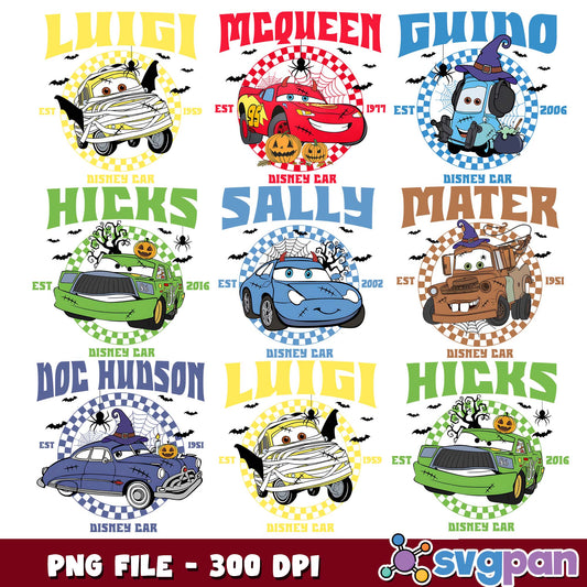 Disney cars est png bundle