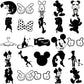 Disney cartoons svg bundle, disney and characters svg, disney store svg