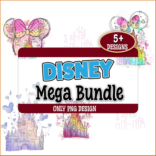 Disney castle magic png bundle