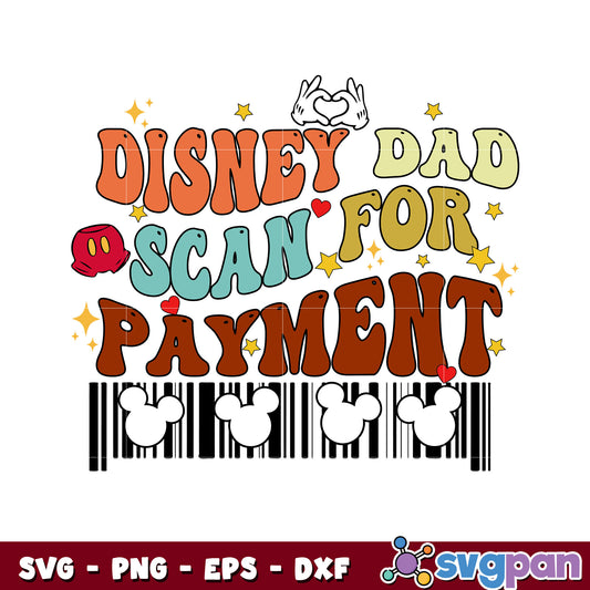 Disney dad scan for payment mickey design svg, mickey head svg