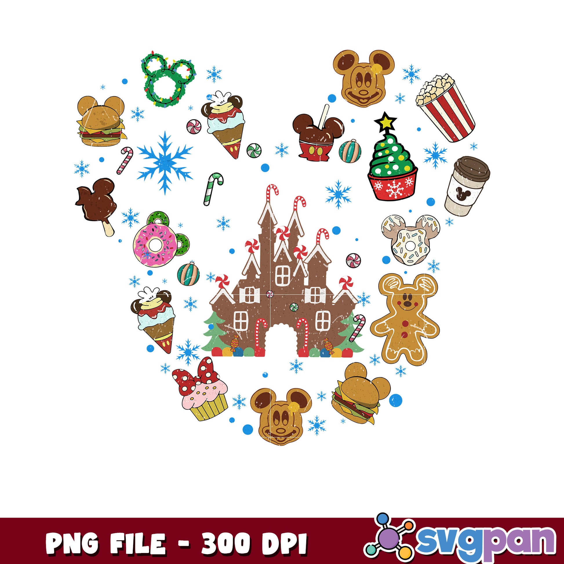 Disney design png, happy christmas​ png, vacations png