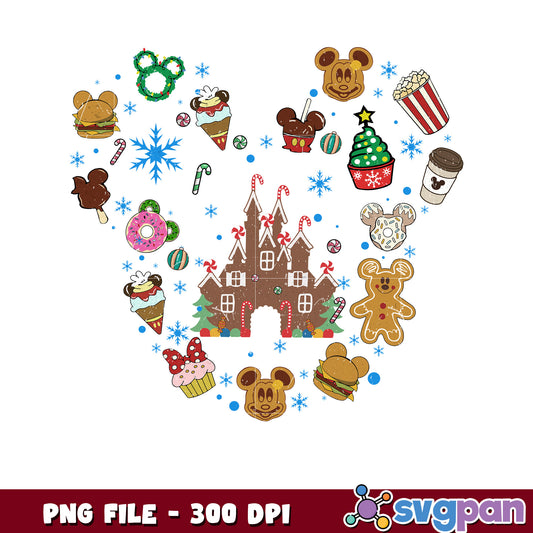 Disney design png, happy christmas​ png, vacations png