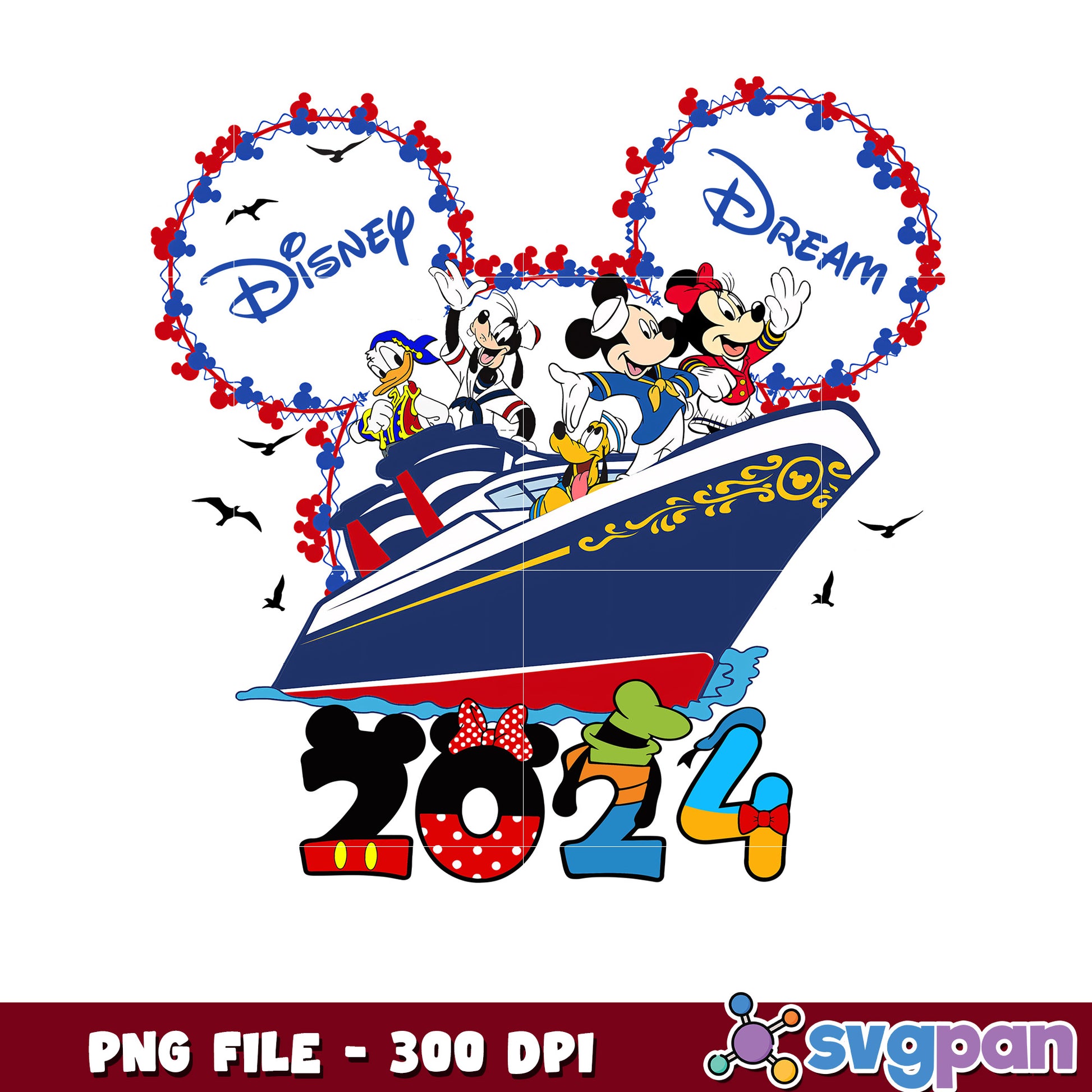 Disney dream 2024 png, dream disney png, disney cruise dream 2024 png
