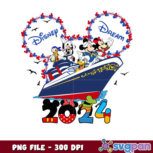 Disney dream 2024 png, dream disney png, disney cruise dream 2024 png