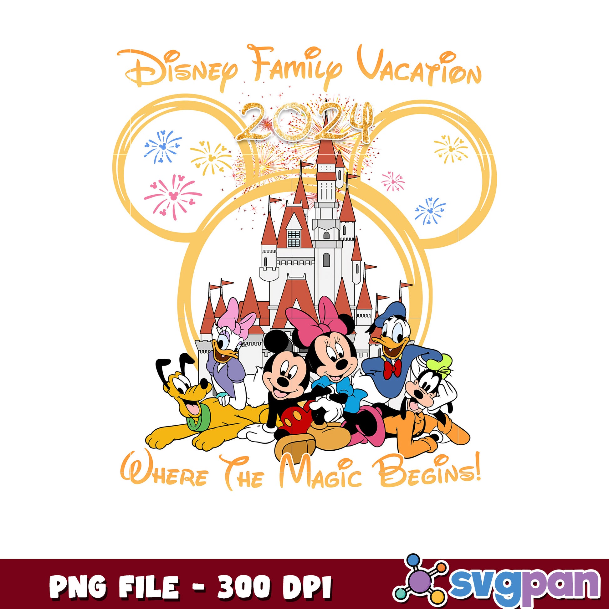 Disney family vacation png, disney cruise png, disney store png