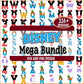Disney font alphabet svg bundle