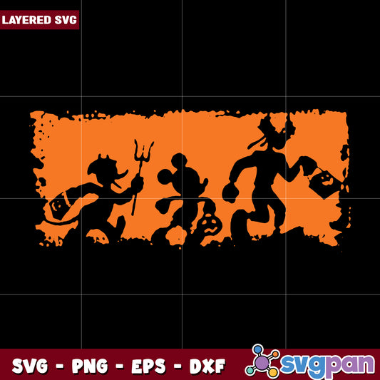 Disney friends halloween svg, halloween town svg, halloween songs svg