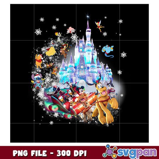 Disney frozen castle png, happy christmas​ png, vacations png