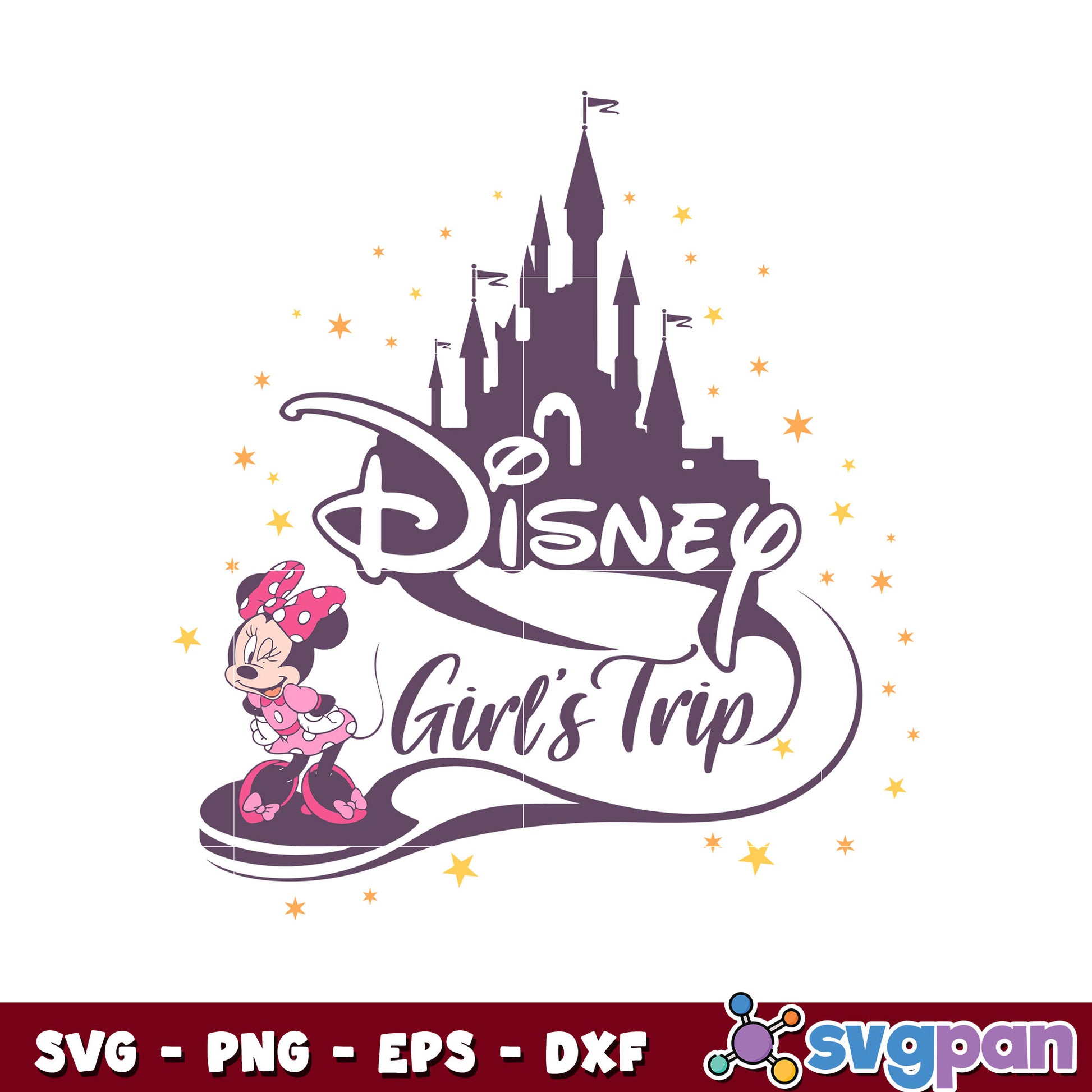 Disney girls trip minnie mouse svg, minnie costume disney​ svg