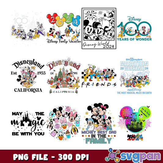 Disneyland 2024 Bundle PNG 300 DPI