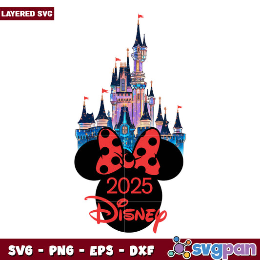 Disneyland 2025 design png, disneyland png,  summer vacation png
