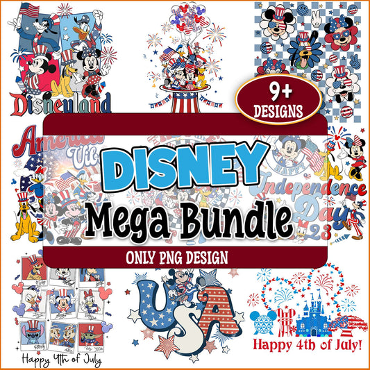 Disneyland 4th july png bundle