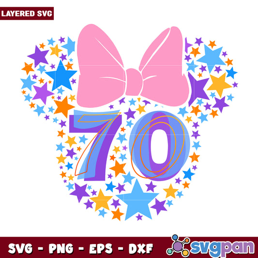 Disneyland 70 years svg, mickey friends svg, disneyland celebration svg