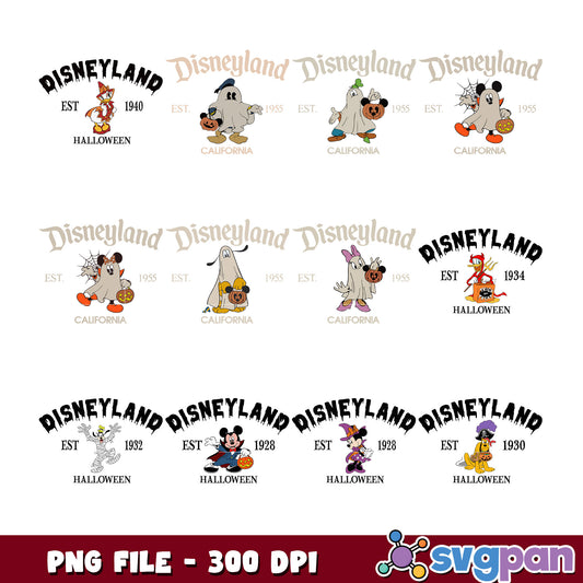 Disneyland Halloween PNG Bundle 300 DPI