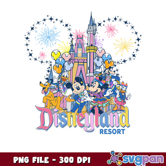Disneyland Resort PNG 300 DPI Mickey Minnie