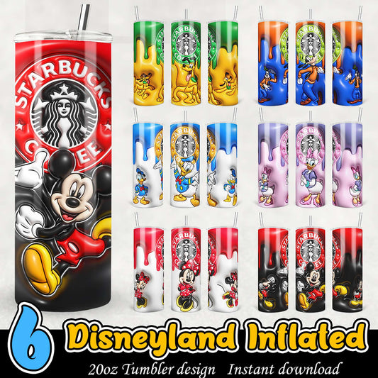 Disneyland Starbucks Tumbler PNG Bundle