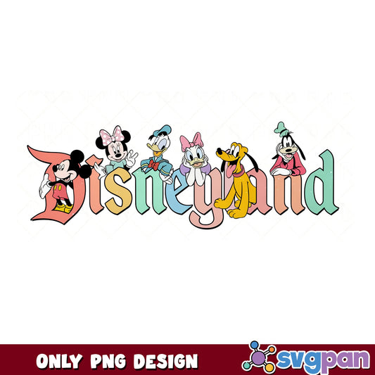 Disneyland Mickey And Friends PNG, Disney Characters PNG, Disney Trip PNG