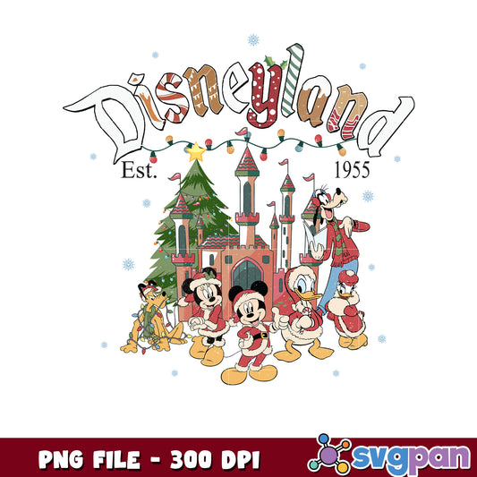 Disneyland character png, merry christmas​ png, holiday png