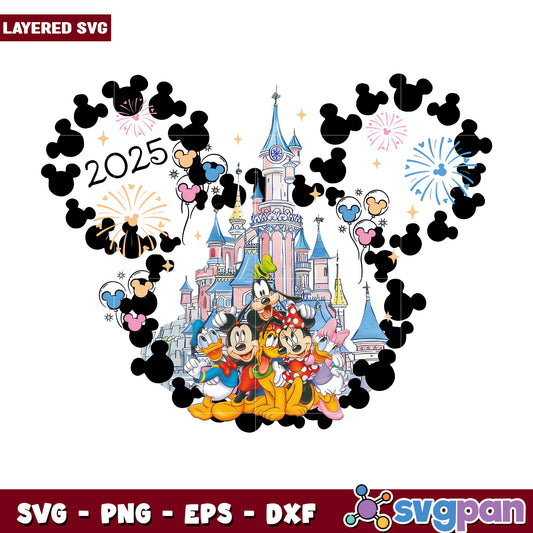 Disneyland characters png, mickey mouse characters png, disney pixar png