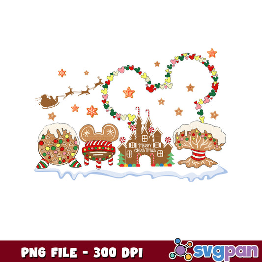 Disneyland ginger cookies png, christmas​ png, christmas stories​ png