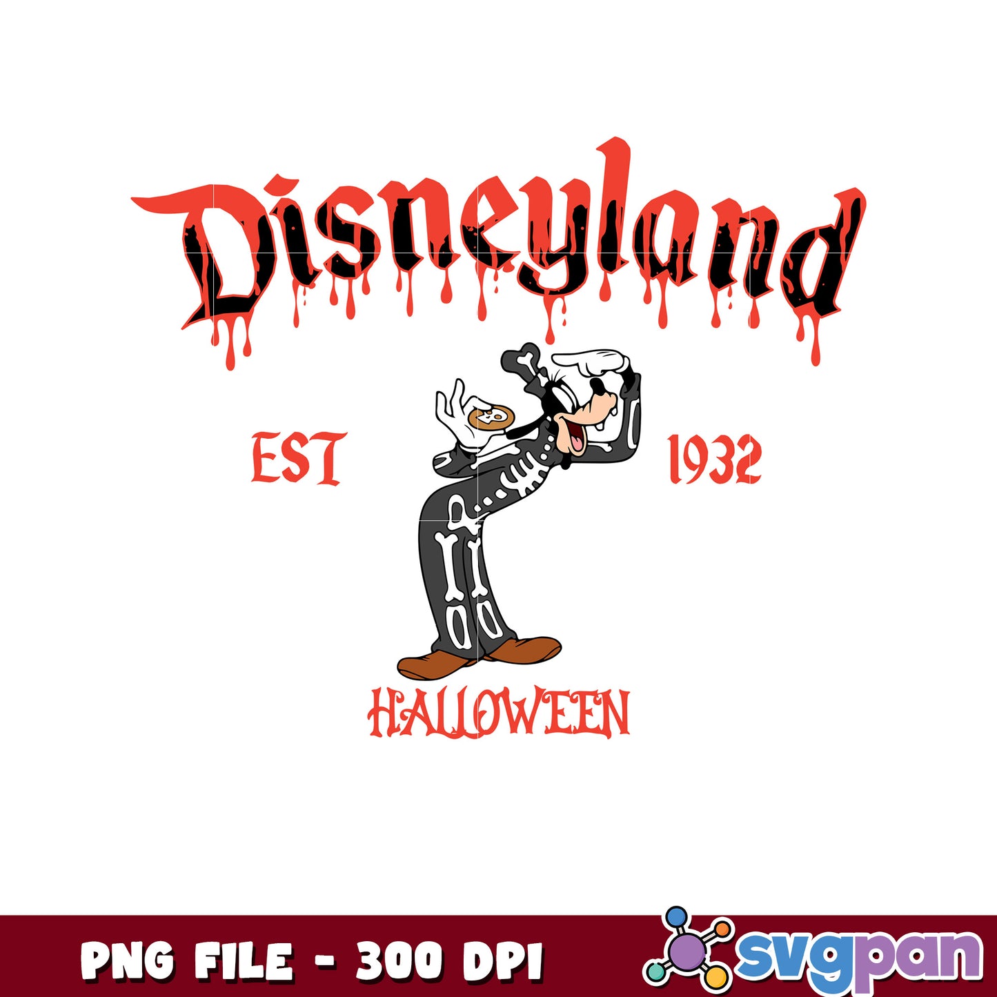 Disneyland goofy halloween png, halloween candy png, spooky halloween png