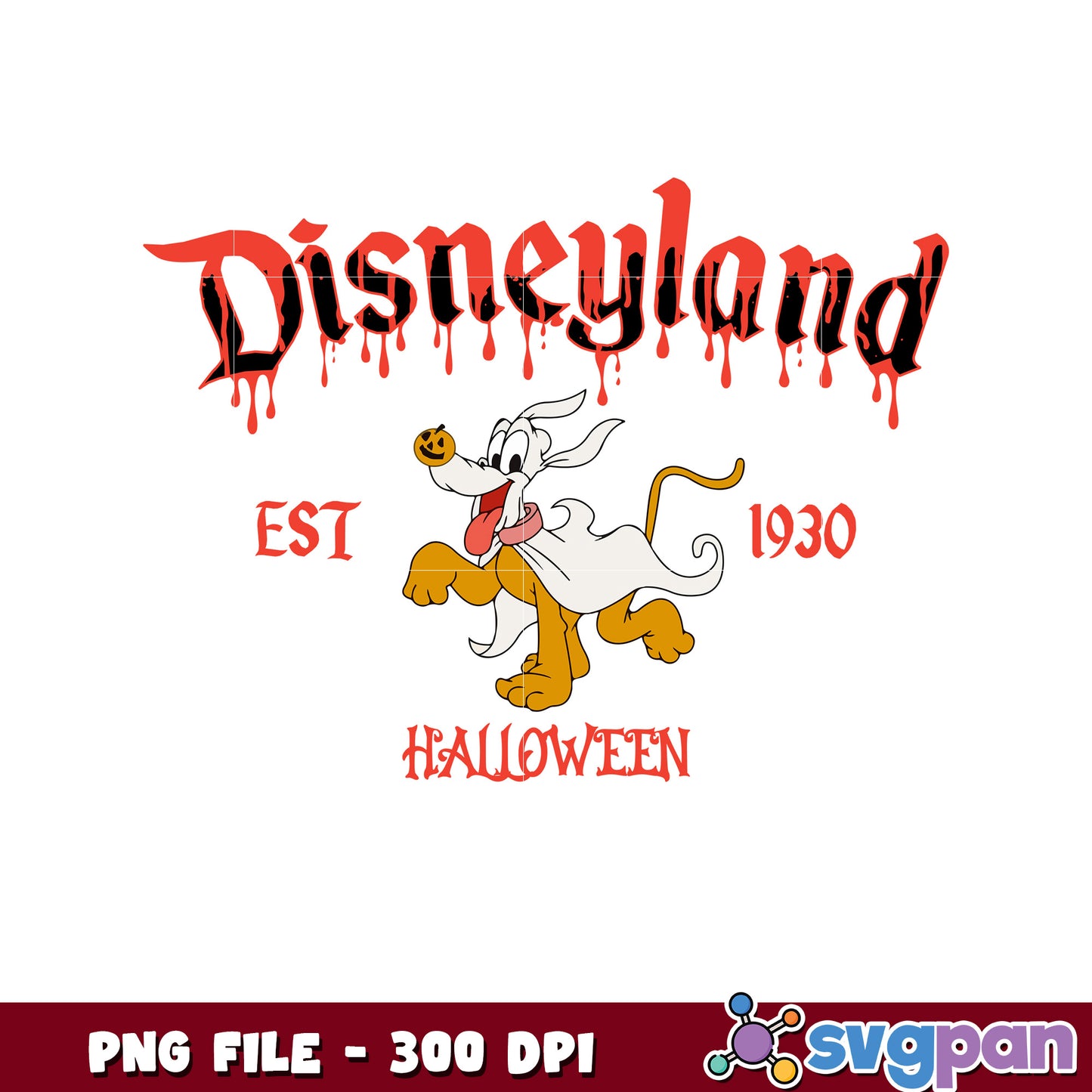 Disneyland pluto halloween png, halloween candy png, spooky halloween png