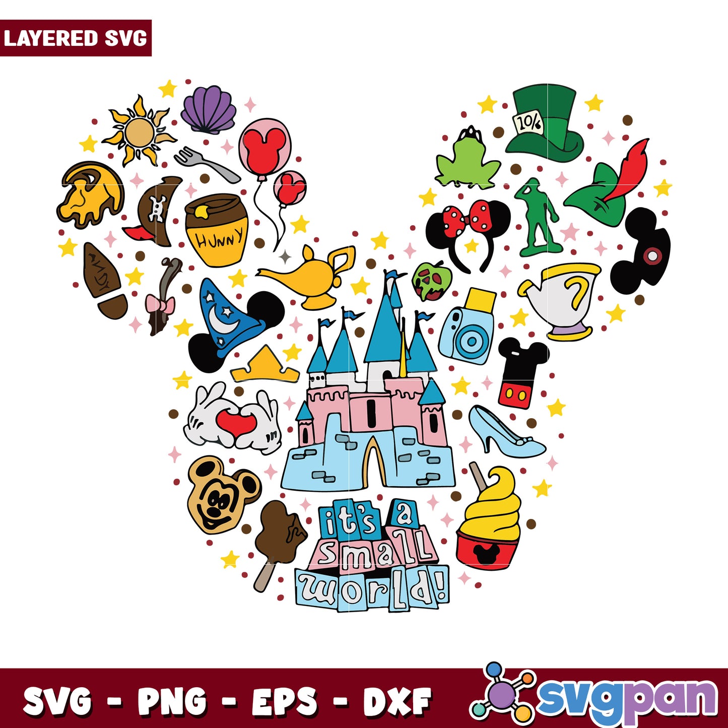 Disneyland things svg, walt disney​ svg, disney plus svg