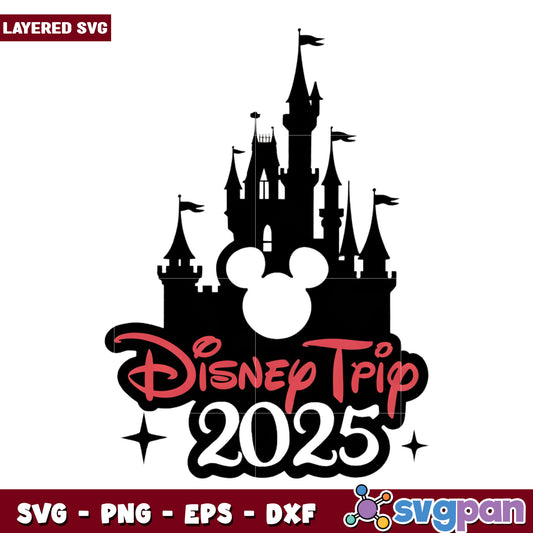 Disneyland trip design png, family vacation png, disney toys​ png