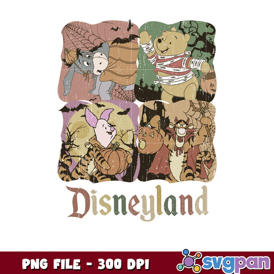 Disney land winnie the pooh png, halloween decorations png, halloween disney png