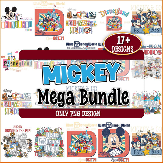 Disney land world png bundle