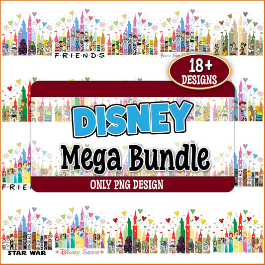 Disney magic kingdom png bundle
