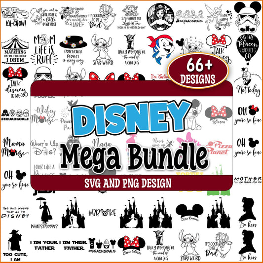 Disney magic line svg bundle
