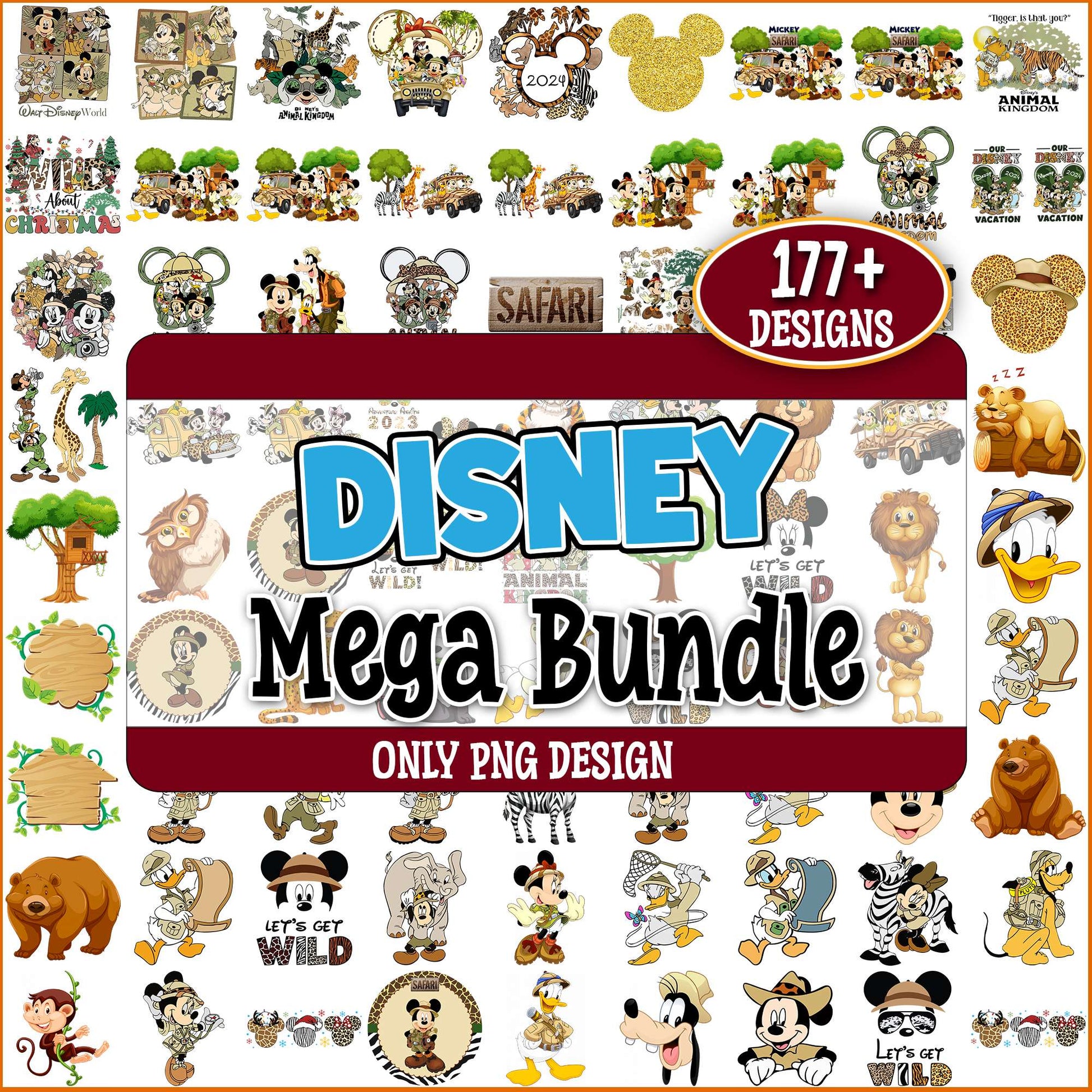 Disney mickey animal kingdom png bundle