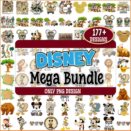 Disney mickey animal kingdom png bundle