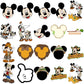 Disney mickey animal kingdom png bundle, disney world png, disney careers png