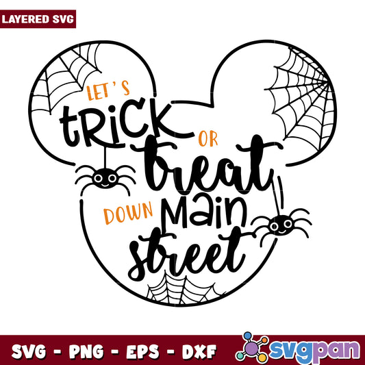 Disney mickey halloween svg, halloween horror nights​ svg, spooky halloween svg