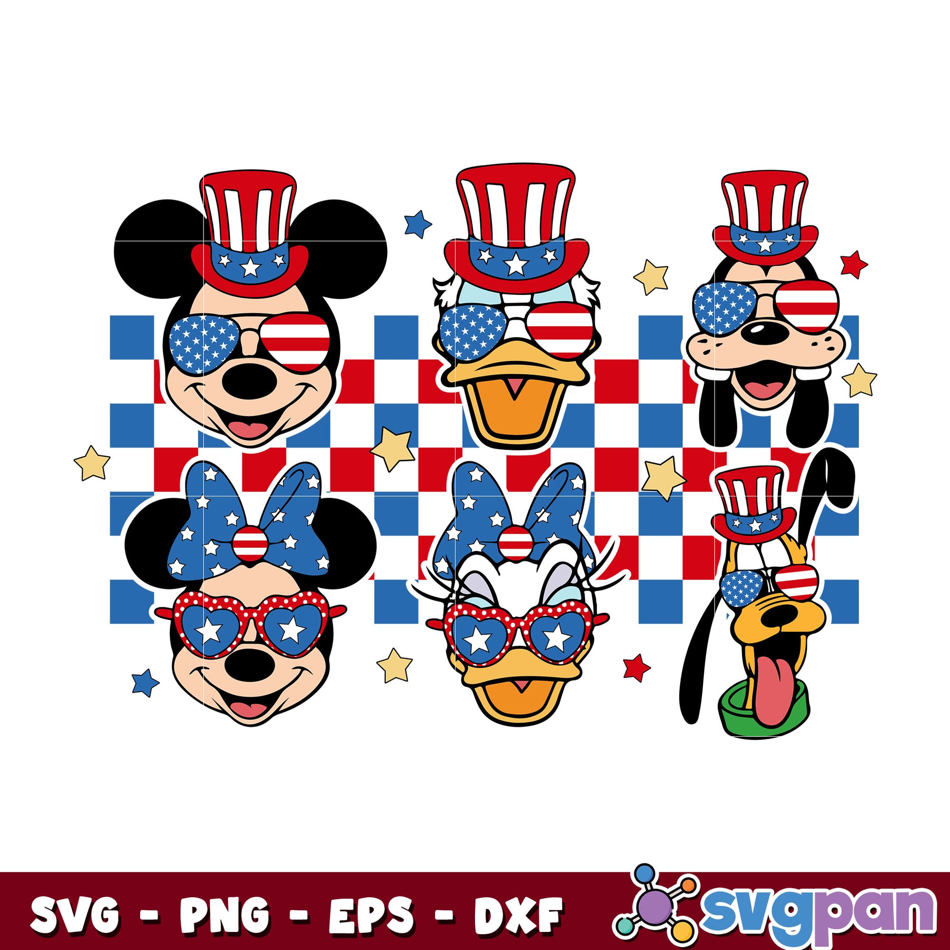 Disney mickey mouse happy 4th of svg