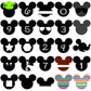 Disney monogram cartoon svg bundle, disney cruise svg, disney tickets svg