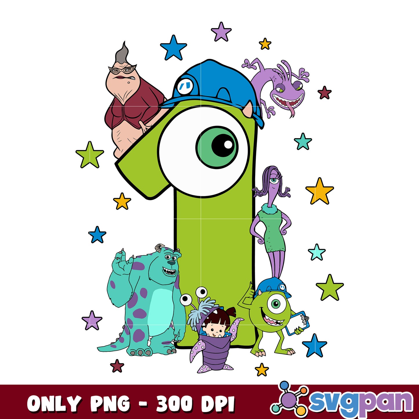 Disney monster inc 1st png