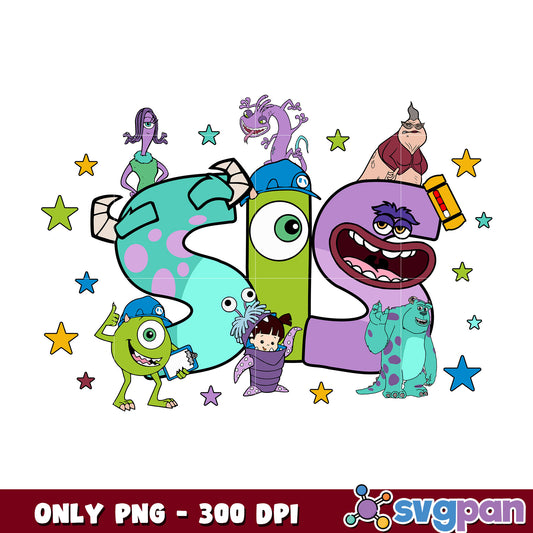 Disney monster inc sis png, monster inc png , disney monster png