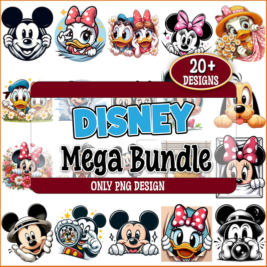 Disney peeking png bundle