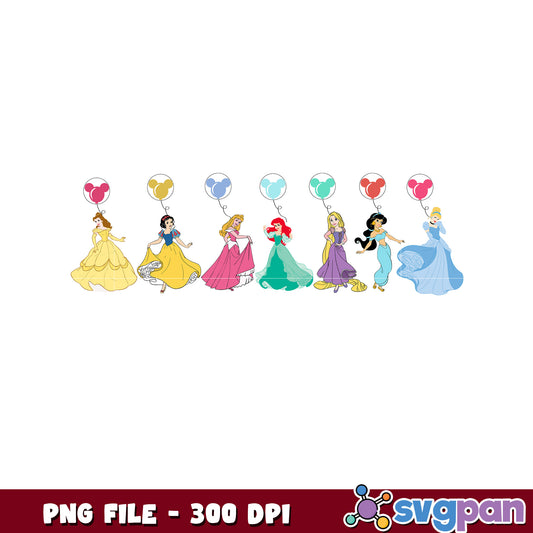 Disney princess balloon png, princess balloon disney png, disney princess party balloon png