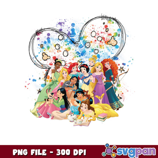 Disney princess design png, princess design disney png, disney princess png