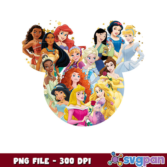 Disney princesses minnie png, princesses disney png, classic disney princesses png
