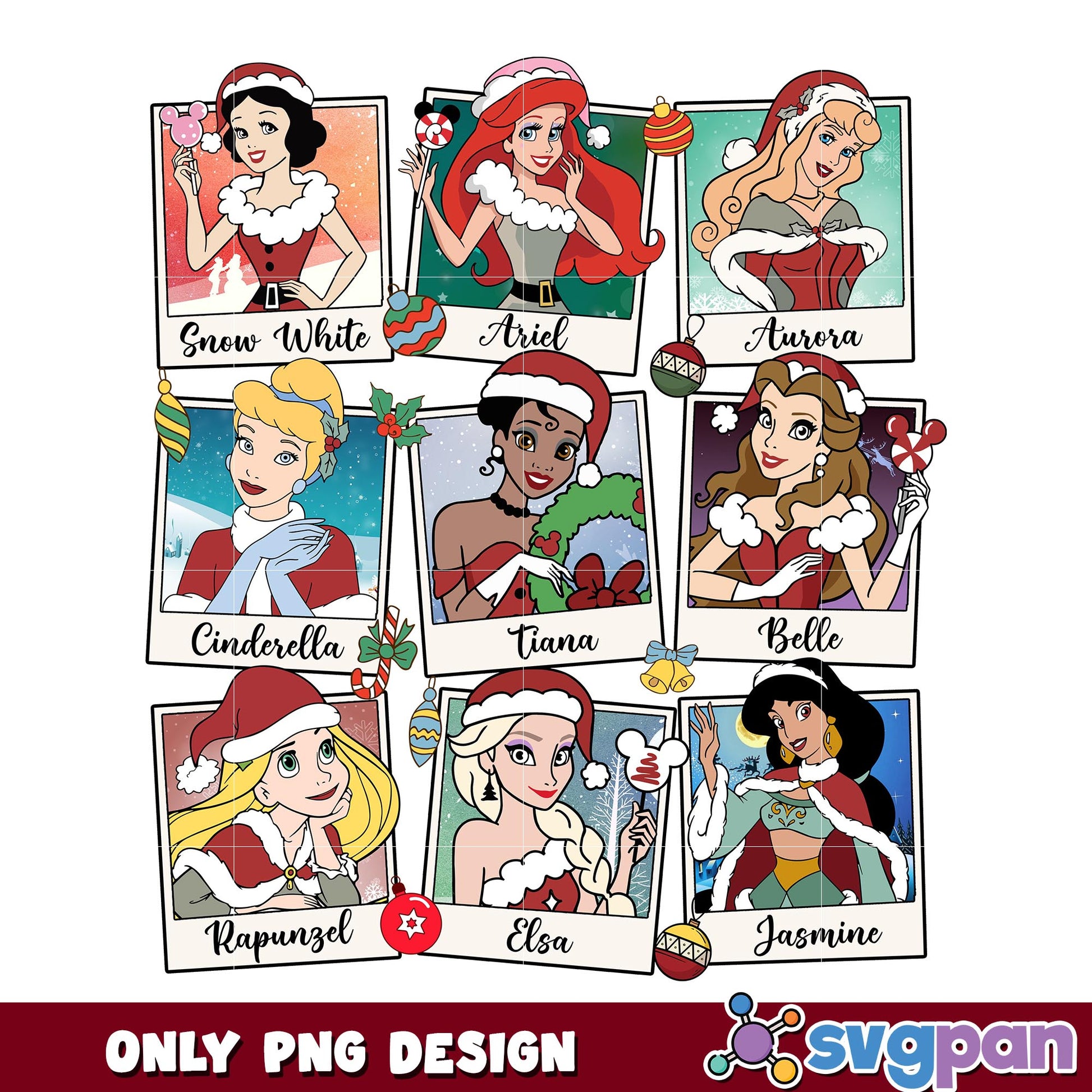 Disney princess merry christmas png