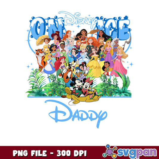 Disney princess on ice daddy png, daddy disney png, disney princess png
