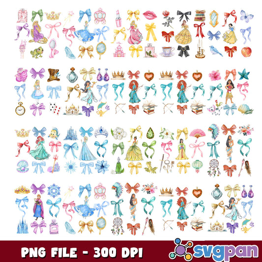 Disney princess stuff png bundle