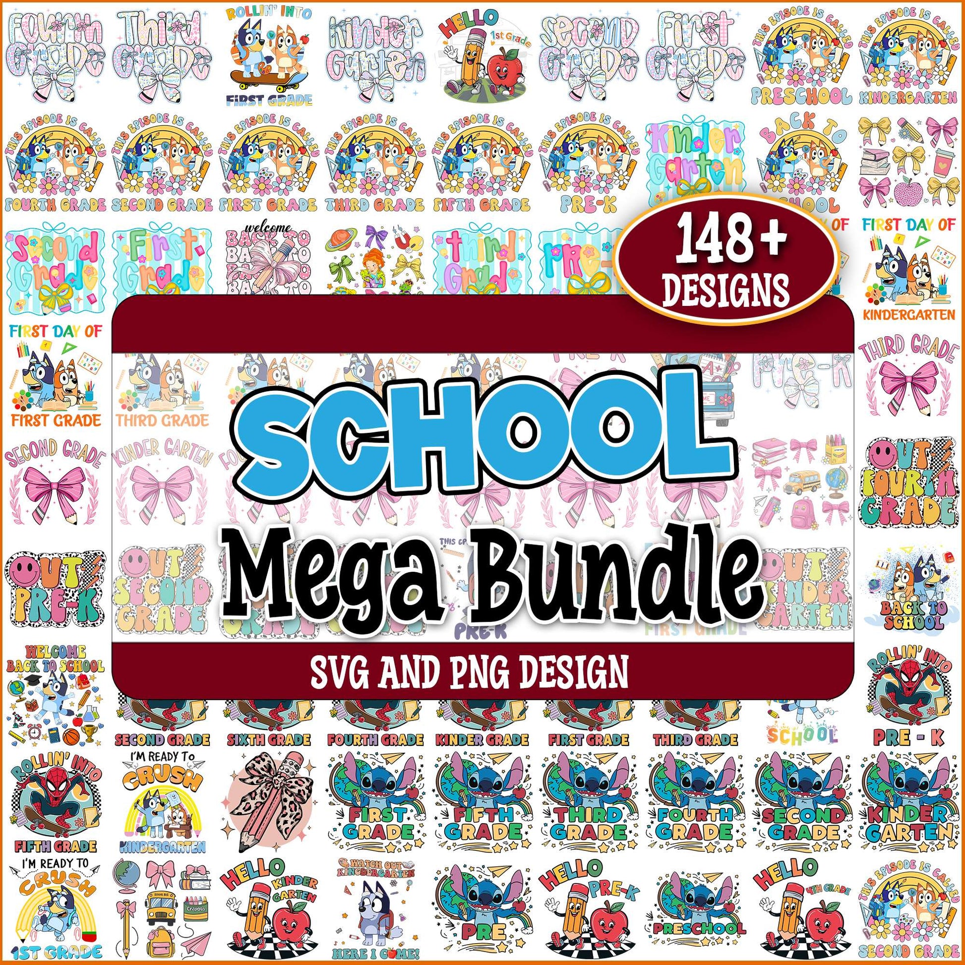Disney school stuff svg bundle
