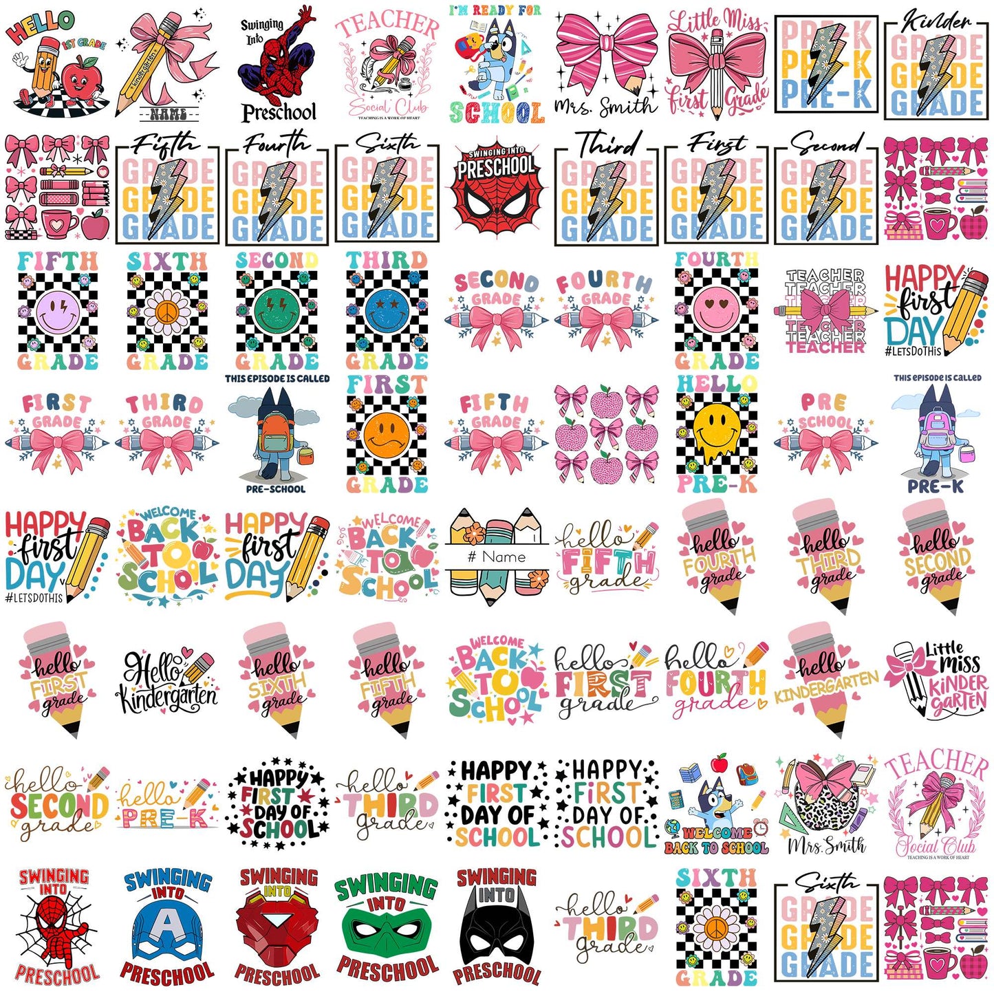 Disney school stuff svg bundle, disney characters svg, school spirit svg